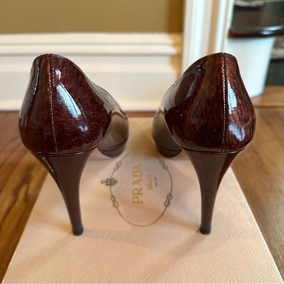 Prada Patent Leather Platform Heels - Picture 5 of 16